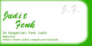 judit fenk business card